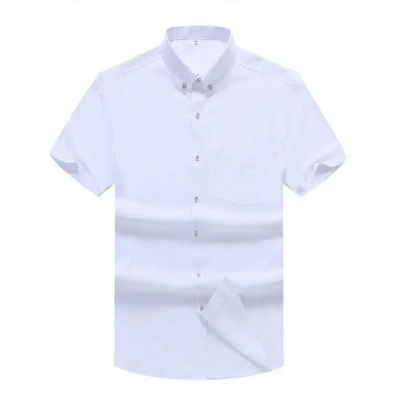 10XL 8XL 6XL 5XL Новая мужская рубашка брендовая роскошная хлопковая с короткими