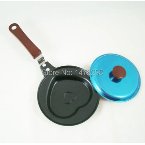 Мини яйцо в форме сердца сковорода антипригарная + Крышка для кухни столовой и