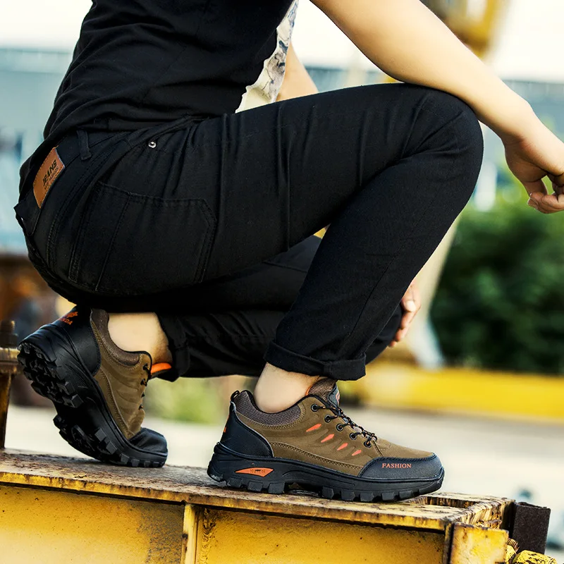 Высокое качество Для мужчин на открытом воздухе Пеший Туризм обувь нескользящей