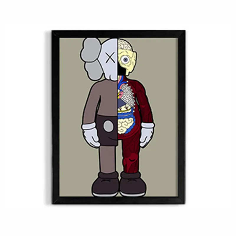 OriginalFake KAWS Брайан рассеянный компаньон фото рамки рисунок творческий гостиная