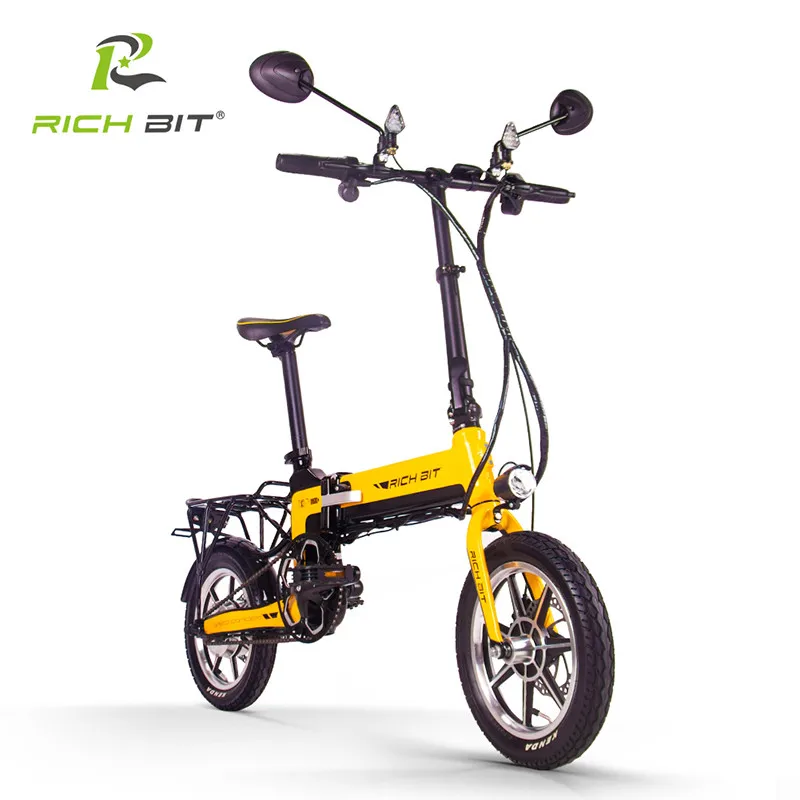 RichBit RT 619 14 дюймовый складной электрический велосипед 36 в 250 Вт 10 2 Ач литиевая
