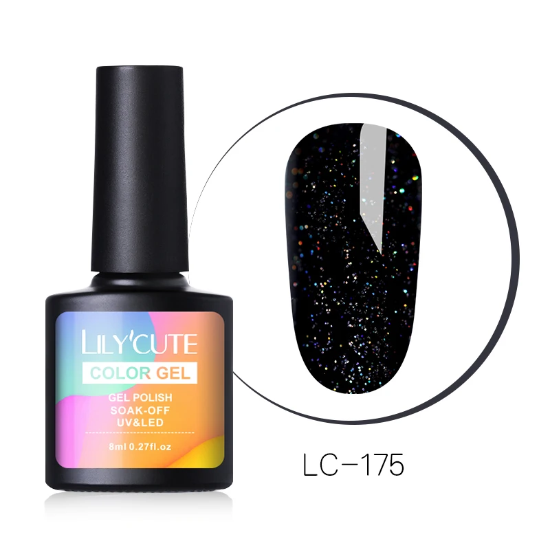LC-175 LILYCUTE 8 мл Хэллоуин УФ-гель для ногтей чистый цвет ногтей гель лак светодиодный Полупостоянный гель лак праймер для ногтей гель - Цвет: LC-175