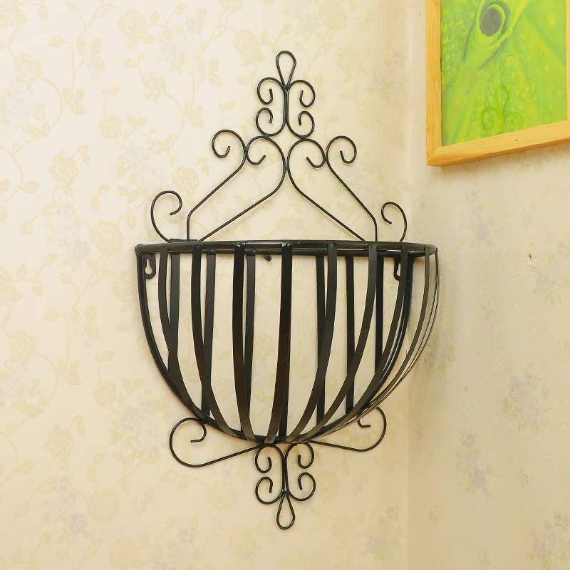 Европейский Железный Балконный настенный подвесной каркас в сборе стеллаж для