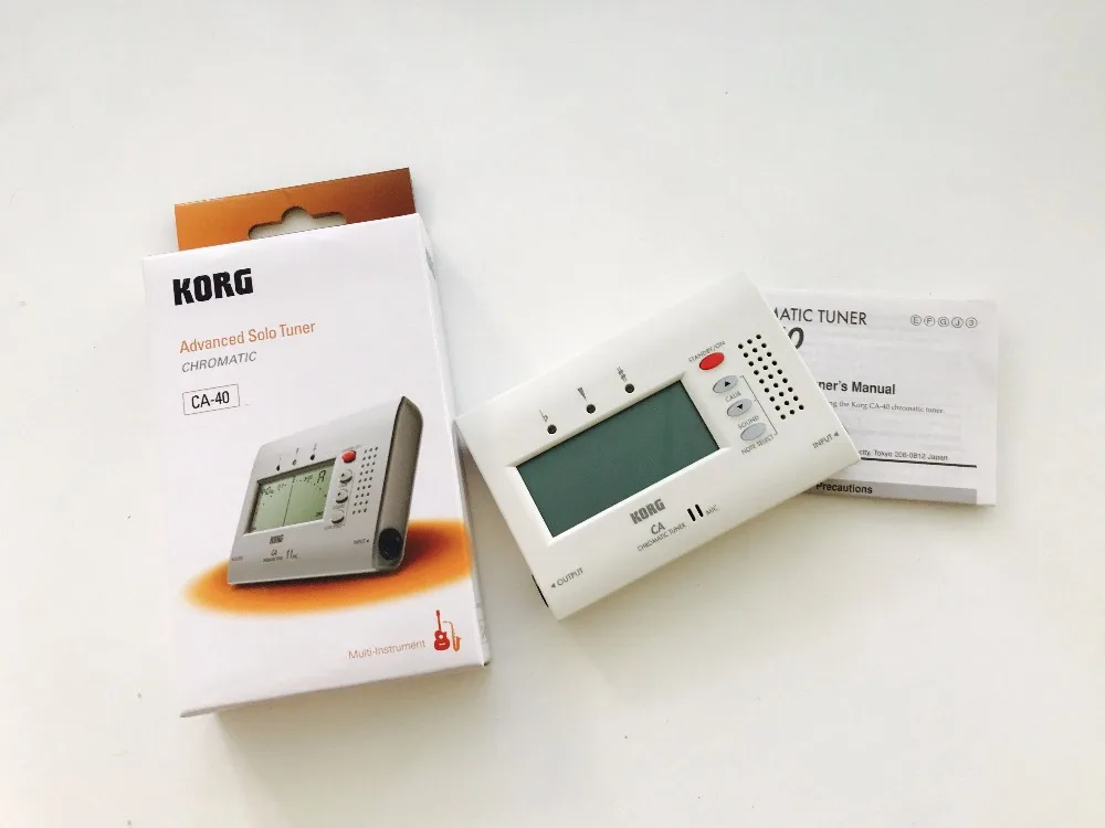 KORG CA2 CA50 большой дисплей Авто хроматический тюнер гитара/бас/саксофон/скрипка/тюнер для флейты Универсальный тюнер