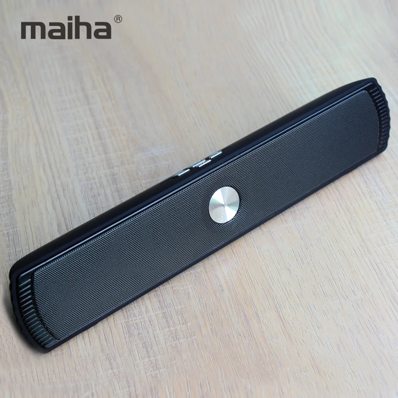 Портативная беспроводная Bluetooth Колонка Maiha мини стерео аудио звук с микрофоном