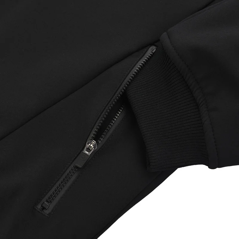 Мужская стеганая куртка с подкладкой из полиэстера Li Ning теплая черная спортивная