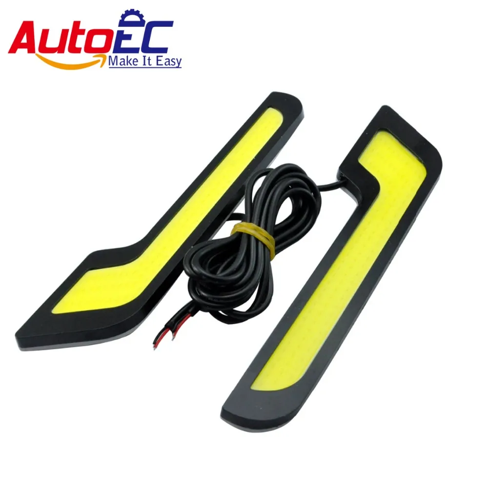 AutoEC Led DRL COB L форма Авто Вождение дневной ходовой светильник передняя