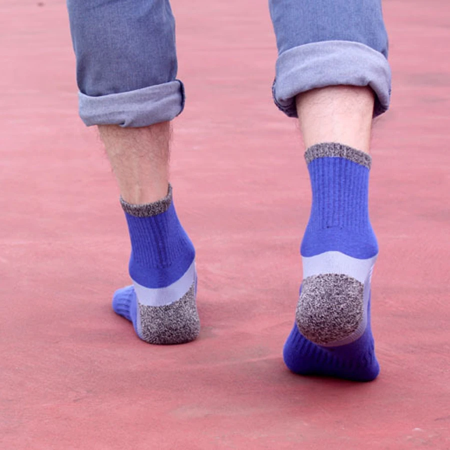 5 пар / лот хлопковые мужские носки компрессионные дышащие для мальчиков