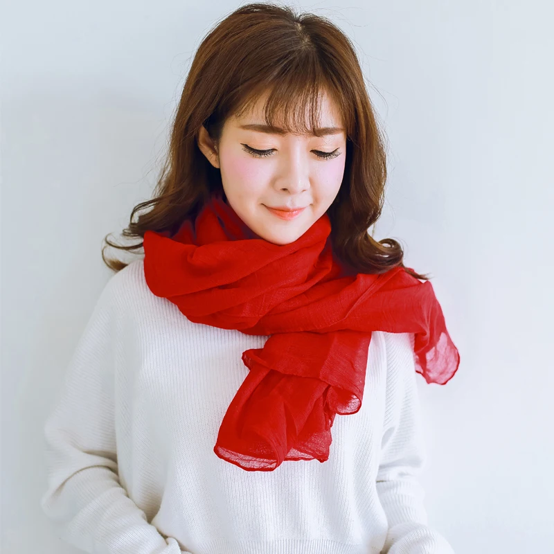 Женский шифоновый шарф мусульманский хиджаб высокое качество одноцветные шали