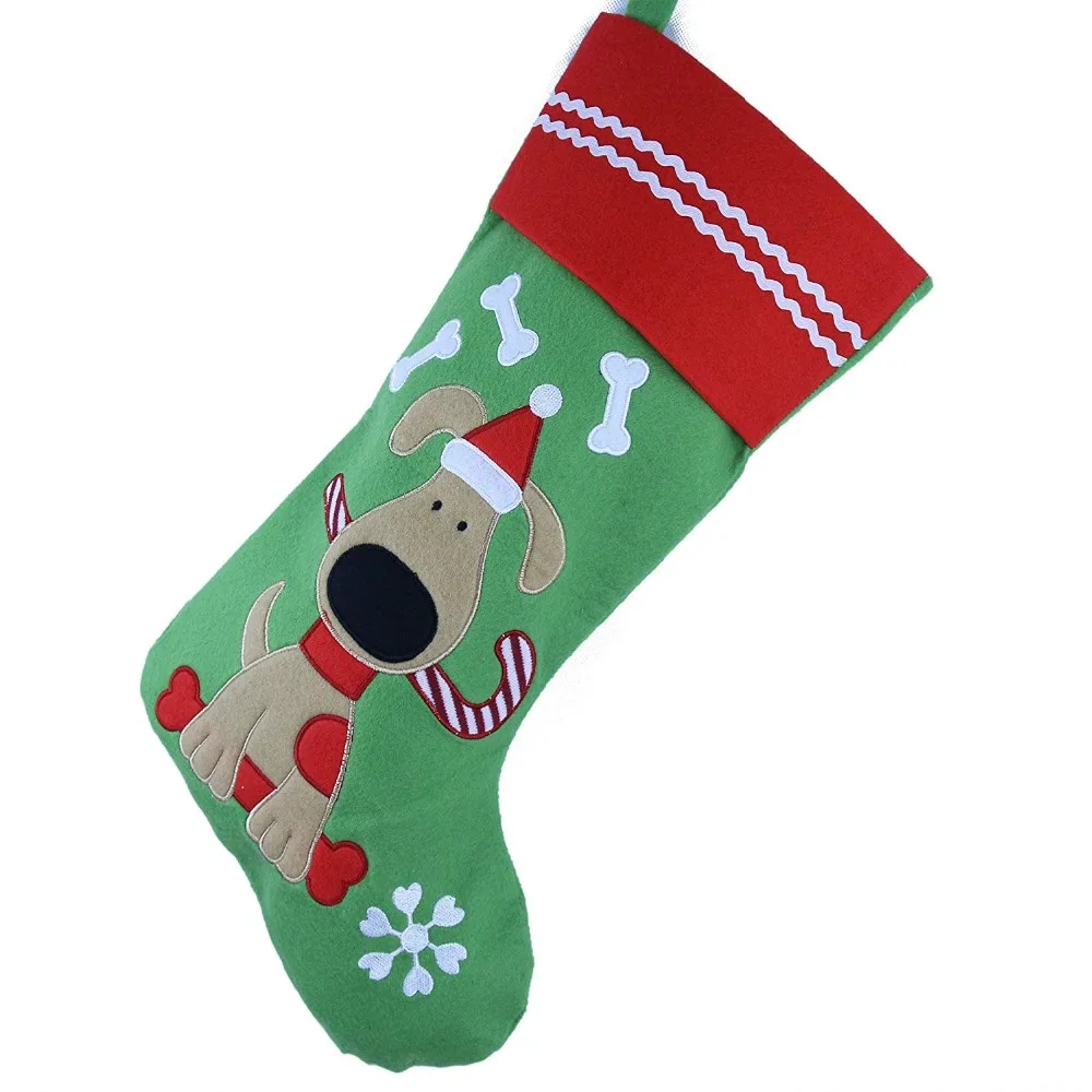 Бесплатная доставка 2 шт./лот милые рождественские чулки с вышитыми домашними