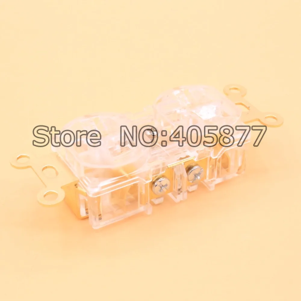 Бесплатная доставка 5 шт. США красная медная розетка настенная для