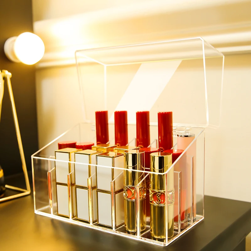 Новое поступление контейнер для хранения помады с 18 сетками и крышкой