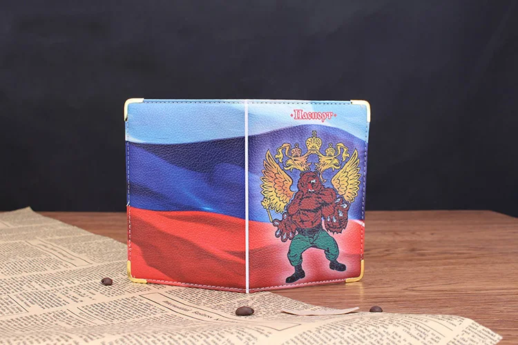 Новинка,, русская цветная обложка для паспорта из искусственной кожи, брендовая модная Обложка для паспорта, держатель для визиток на заказ, Чехол для карт
