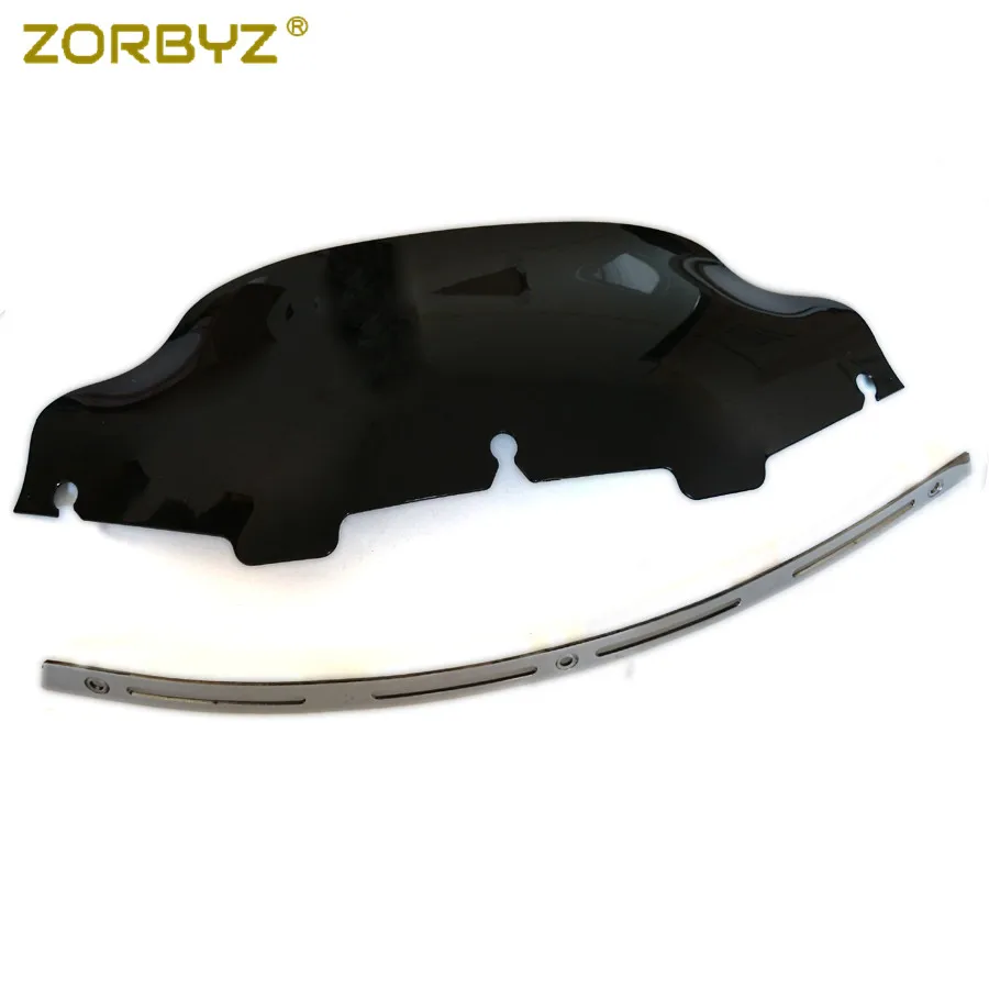 ZORBYZ шлицевая отделка + 6 &quotЧерное Лобовое стекло обтекателя ветрового стекла для