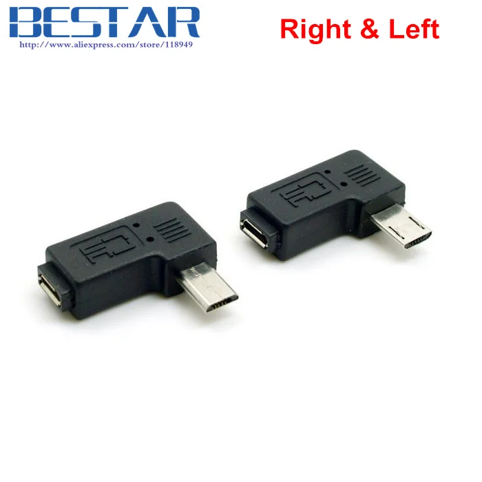 9 мм Длинный Штекерный разъем 90 градусов правый и левый Угловой Micro USB 3. 0 5Pin штекер