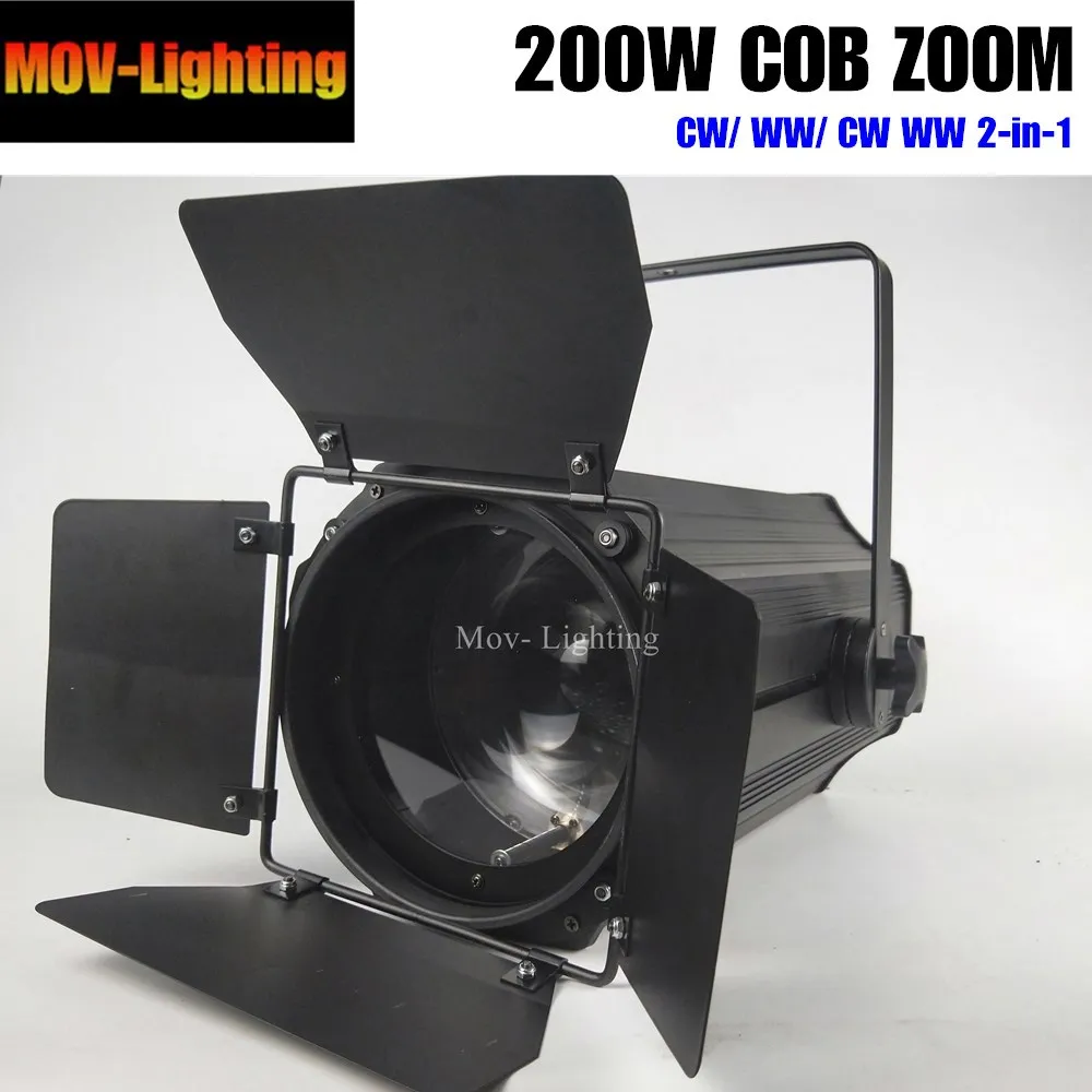 2 шт. точесветильник светильник COB LED 200w Zoom 5 50 градусов Studio светодиодный Par|Эффект