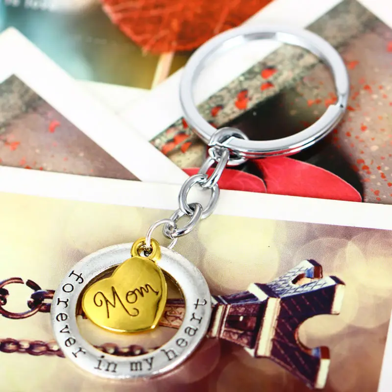 Новинка модные круглые посеребренные брелки для ключей с надписью Brother Forever In My