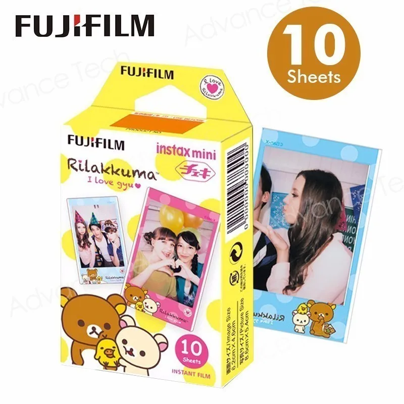 2017 Новый легко нести 10 шт. Fujifilm Fuji Instax Mini мгновенный Цвет Плёнки для mini7s 8 20 25 50 s SP1 DW