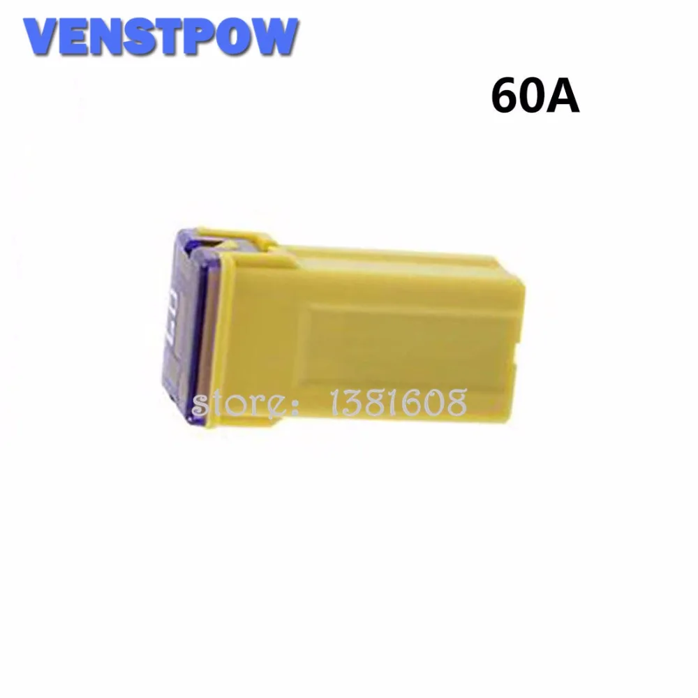 VENSTPOW 60A PEC JT автомобильный предохранитель 14,3x12x27 мм Прямоугольный предохранитель для Ford Buick Mazda Suzuki Chevrolet