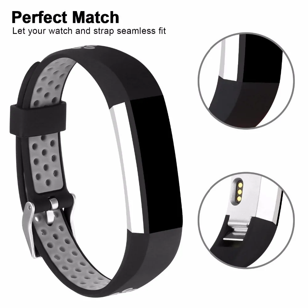 Tschick Для Fitbit Alta/Alta HR полос, спортивный сменный аксессуар браслет с пряжкой для часов маленький и большой