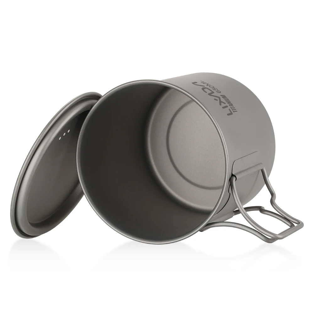 Ультралегкая титановая чашка Lixada для отдыха на открытом воздухе кемпинга