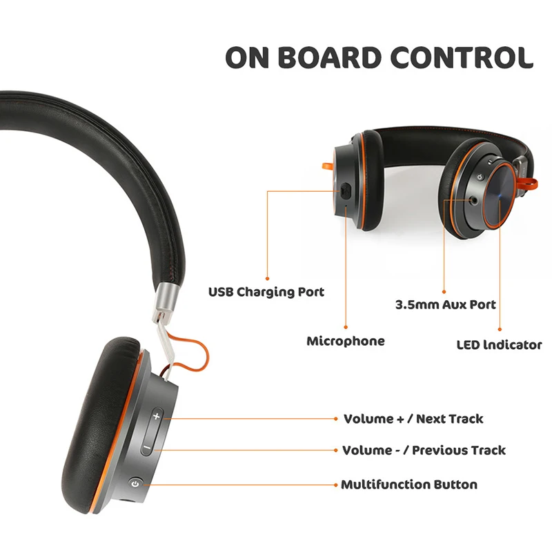 Bluetooth наушники с активным шумоподавлением беспроводная гарнитура для телефонов