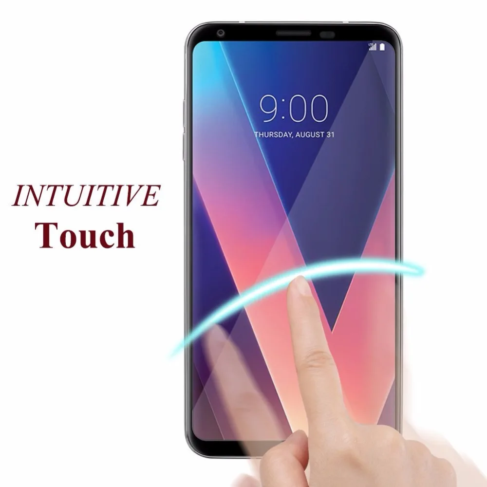 Закаленное стекло для LG V30 3D изогнутое полное покрытие Защита экрана Защитное