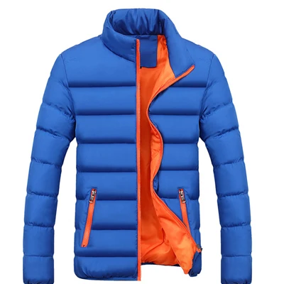 Blueorange UNIVOS KUNI, мужское плотное пальто, модное, Dwon, хлопковая куртка, брендовая, зима, осень, с подкладкой, повседневная, мужская, большой размер, 5XL, Q6079 - Цвет: Blueorange