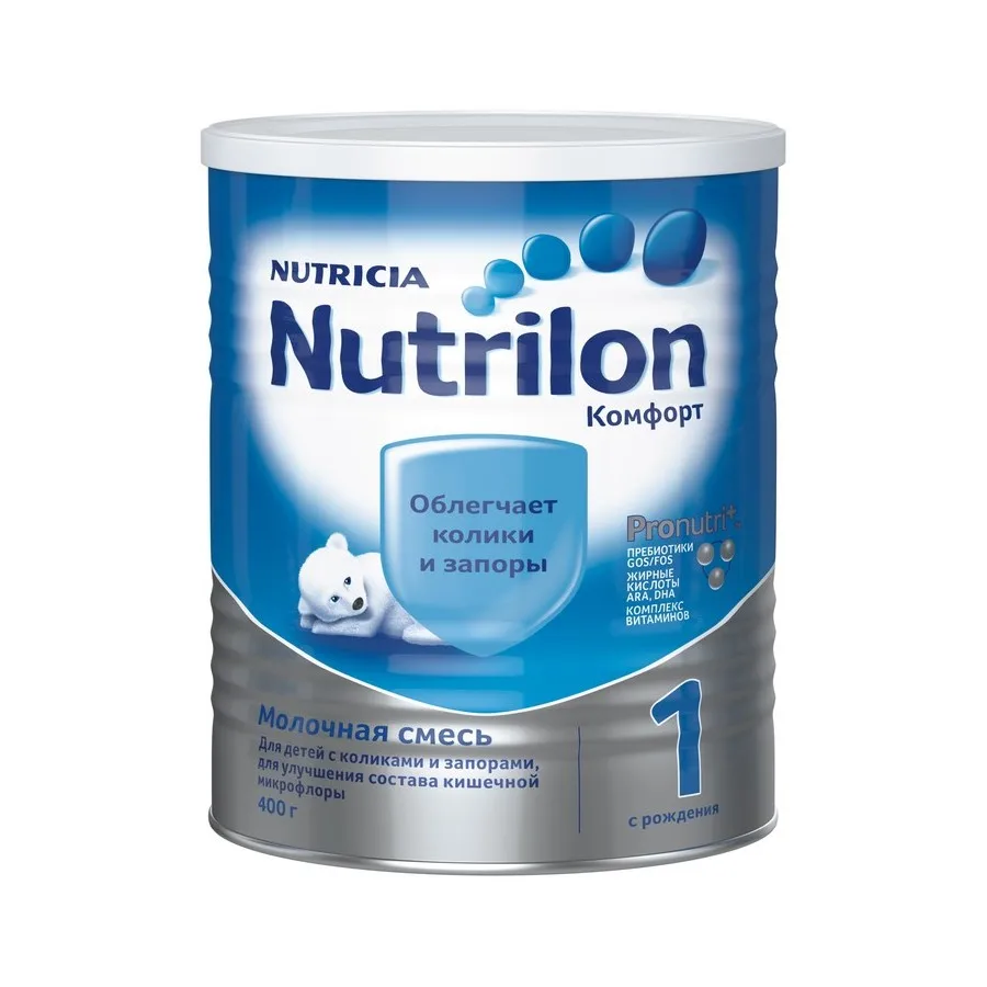 Молочная смест Нутрилон Комфорт 1 с 0 до 6 месяцев 400 г|Специальное сухое молоко| |