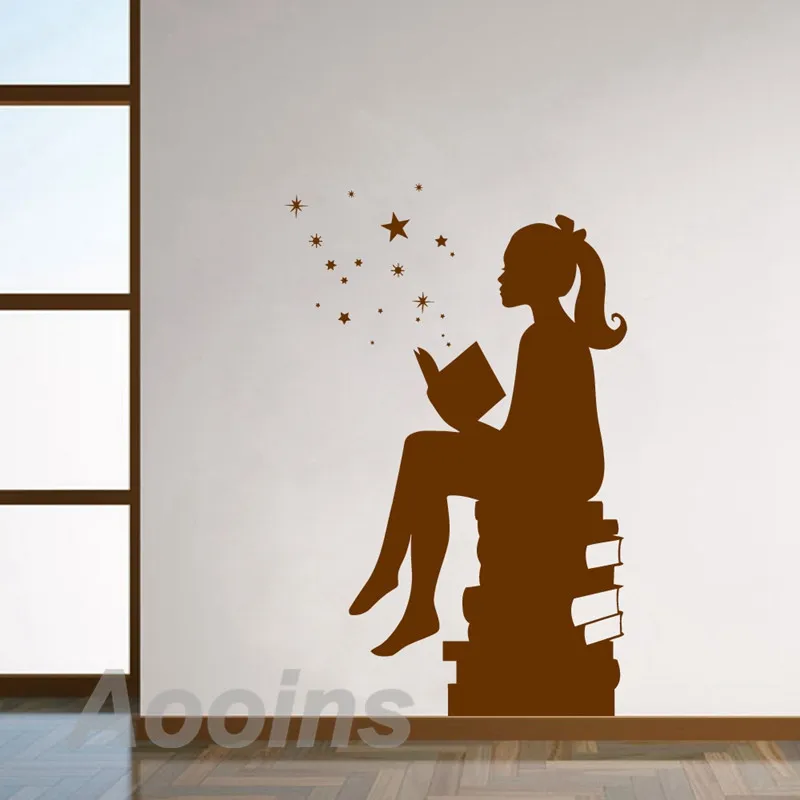 Книги для чтения девочек волшебные настенные художественные наклейки
