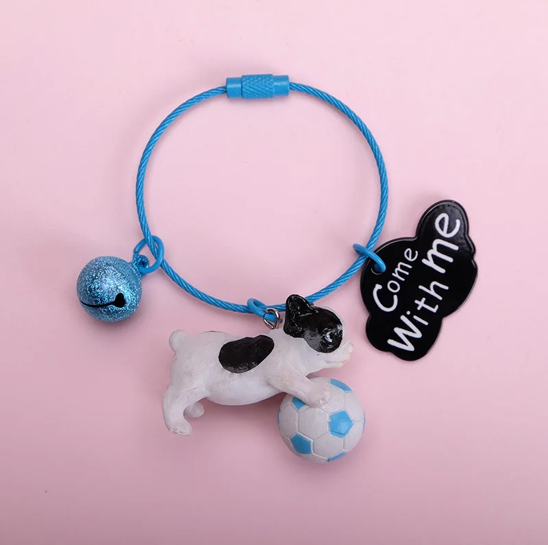 KEYCHAIN KEYRING 3 Мультфильм 3D милый питомец собака бульдог автомобиль брелок животное Прекрасный Мопс стальная проволока подвеска для ключей сумок игрушка-брелок для мужчин и женщин ювелирные изделия - Цвет: KEYCHAIN KEYRING 3