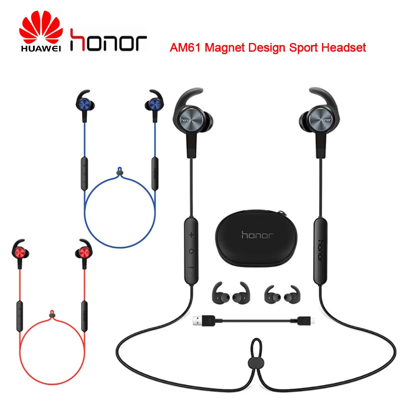 

Беспроводная гарнитура Huawei Honor xSport AM61, наушники Bluetooth для спорта, притягательный дизайн, для Huawei Mate 20 Pro/P30/P30 Pro