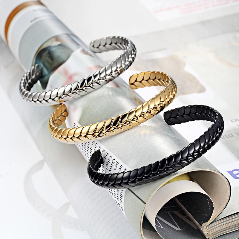 Классический дизайн пшеничный узор высокое качество женский браслет из