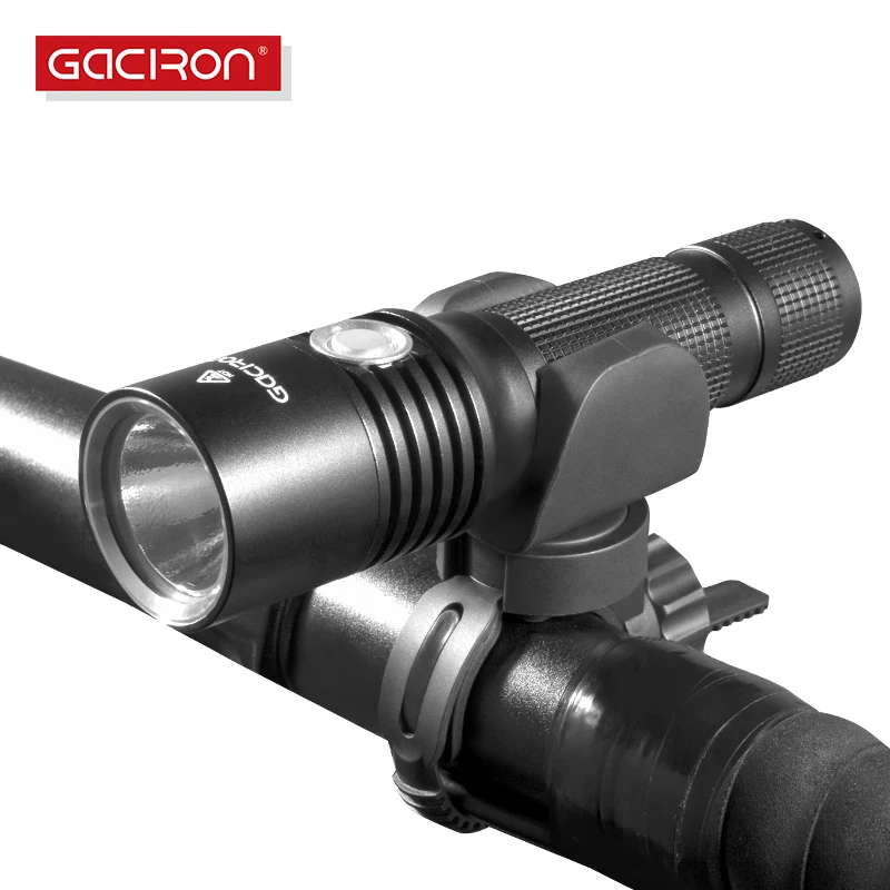 Gaciron 860 складной фонарик USB Перезаряжаемый велосипедный фонарь передний руль