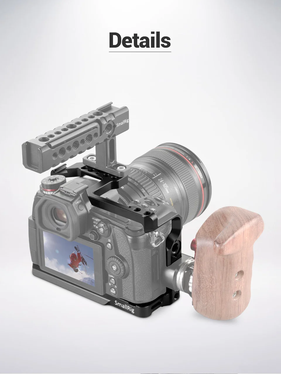 SmallRig для цифрового фотоаппарата Panasonic Lumix G9 Защитная клетка с боковыми железнодорожный вокзал-2125