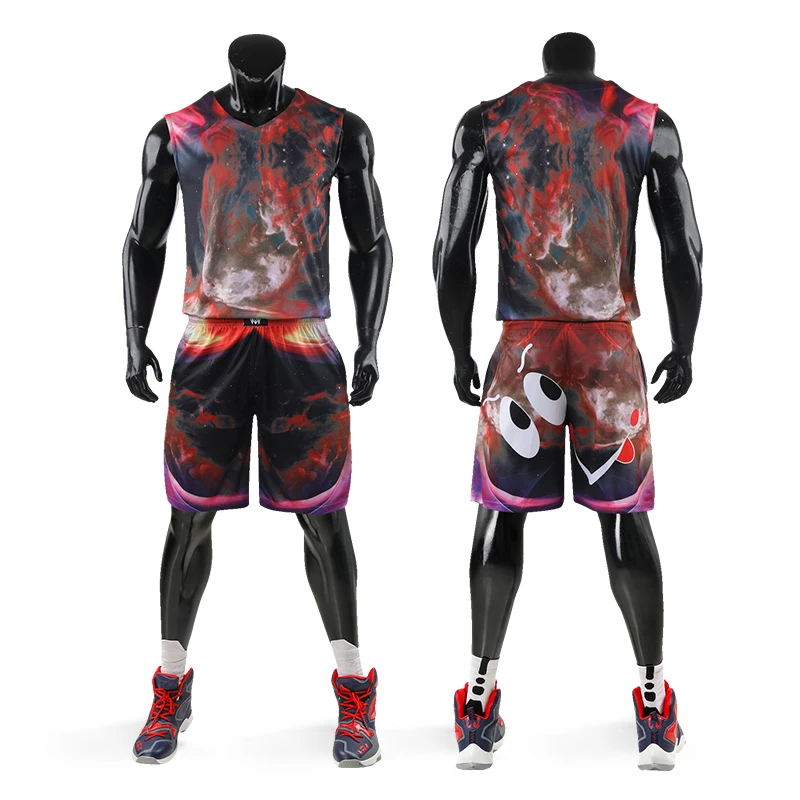 Тренировочный костюм для мужчин и детей тренировочный баскетбола дышащая форма