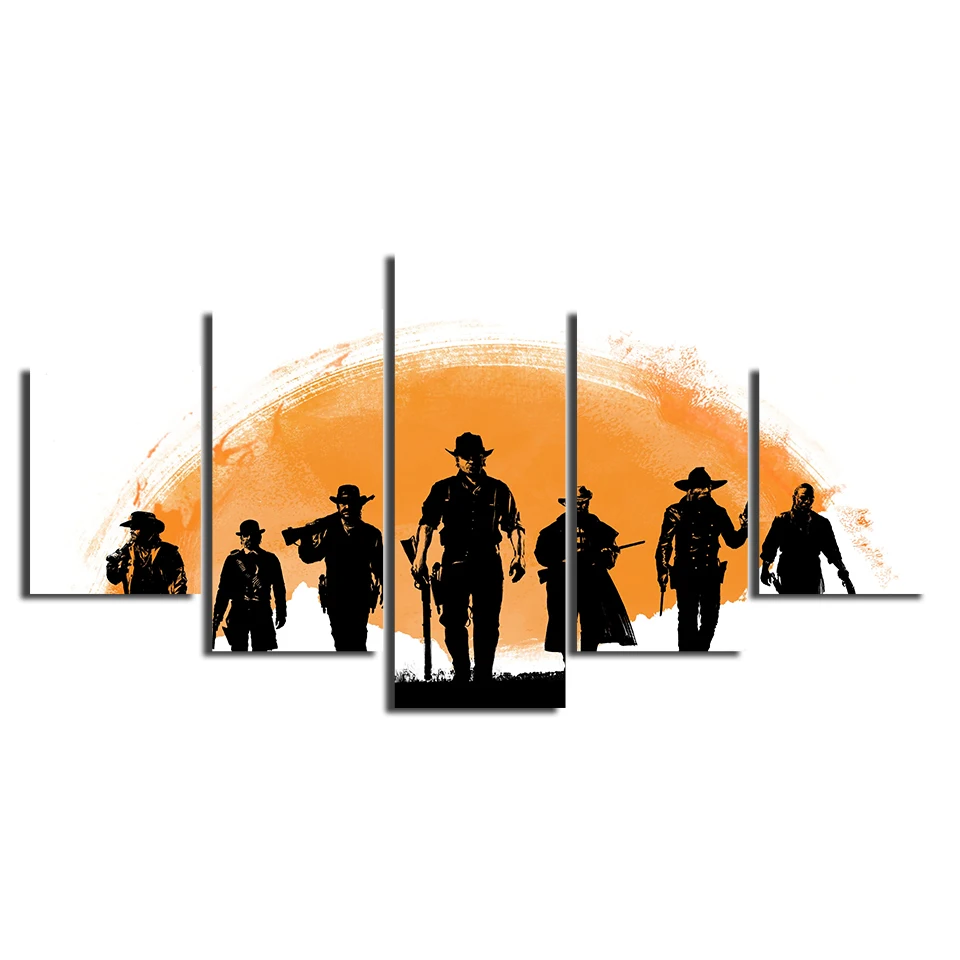 Современные hd принты на холсте Аватар Wall Art 5 шт красный изображения из фильма Red