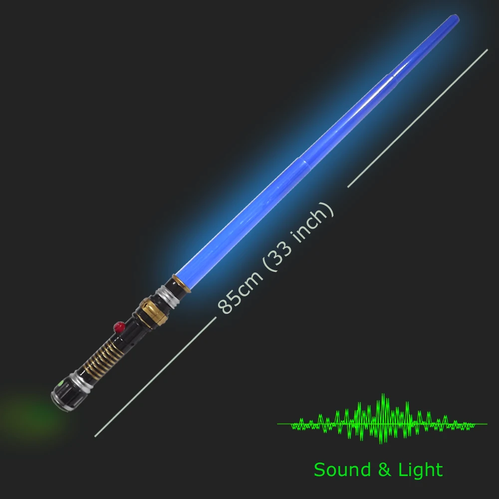 Синий Цвет Свет меч игрушка телескопическая Выдвижная мечи Звук Свет|light sword toy|light
