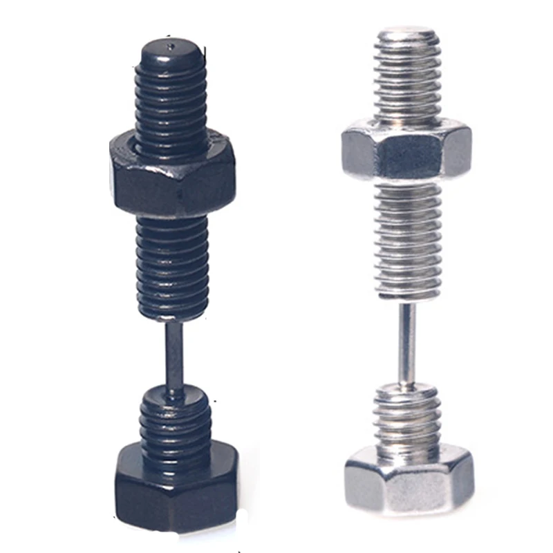 Серьги-гвоздики из нержавеющей стали в стиле панк модные украшения для пирсинга