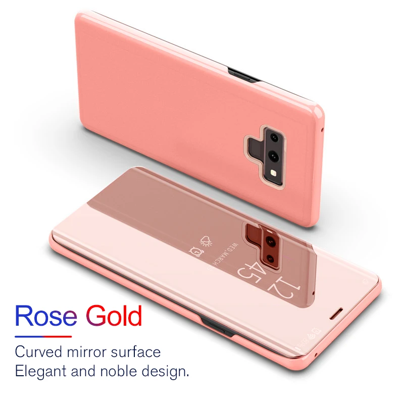 Luxury Smart Mirror Flip Phone Case For Samsung Galaxy A9 pro star 2018 cases for Samsun galax A9pro A92018 Glossy plain cover | Мобильные