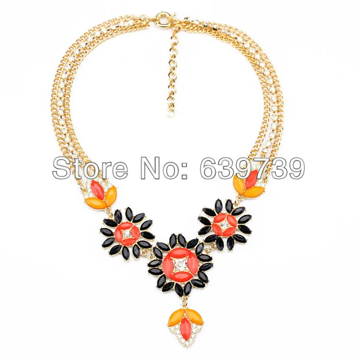 Оптовая цена небеса мечты Прекрасный черный заявление ожерелье|Цепочки| |