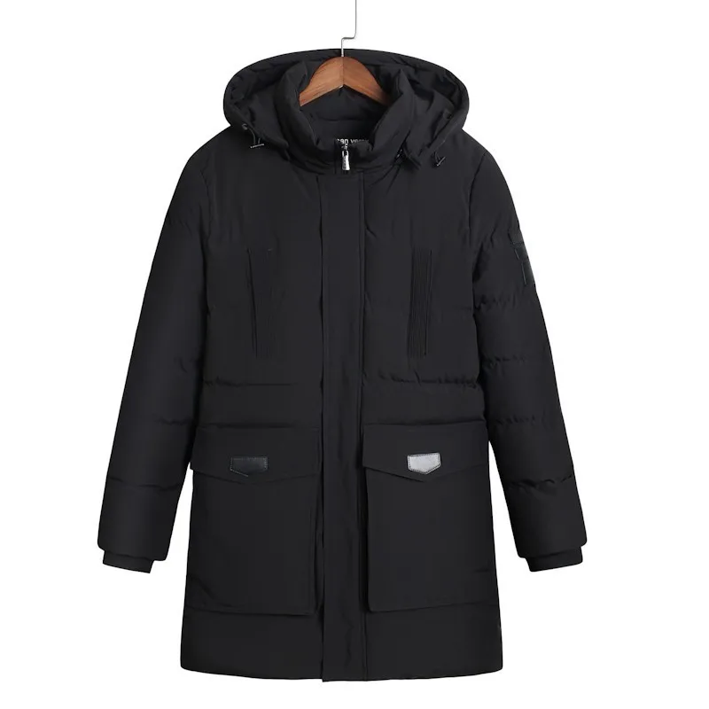 Мужские пальто Куртки длинные черные большие размеры 8XL 6XL 5XL 4XL одежда homme парка