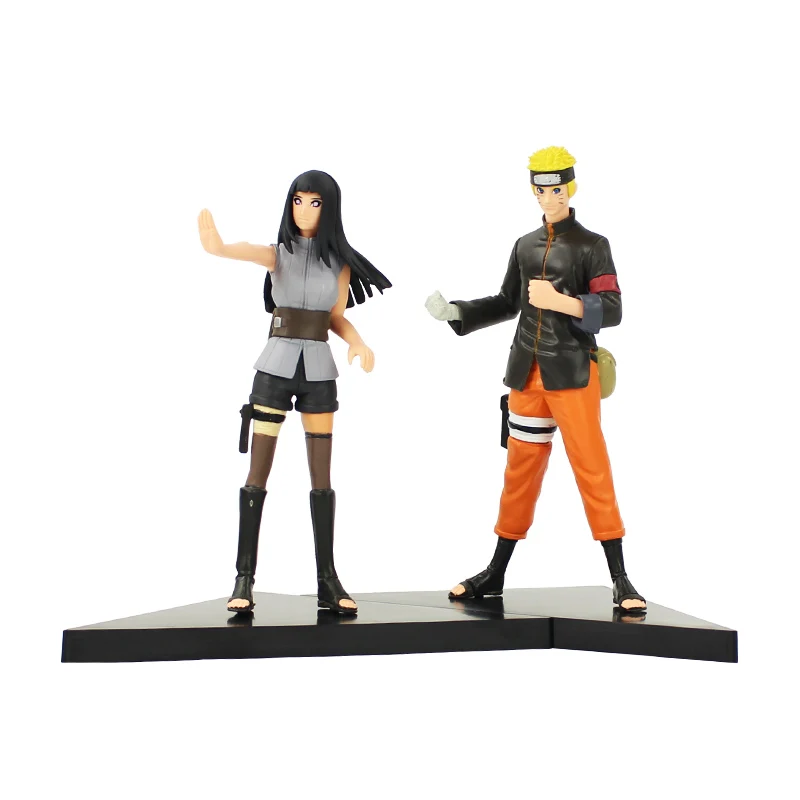 Hinata Naruto 2 шт фигурки Наруто Саске Какаши Шикамару Хината Мадара Гаара боль Итачи Минато Kurama Сасори Deidara Акацуки модель игрушки - Цвет: Hinata Naruto