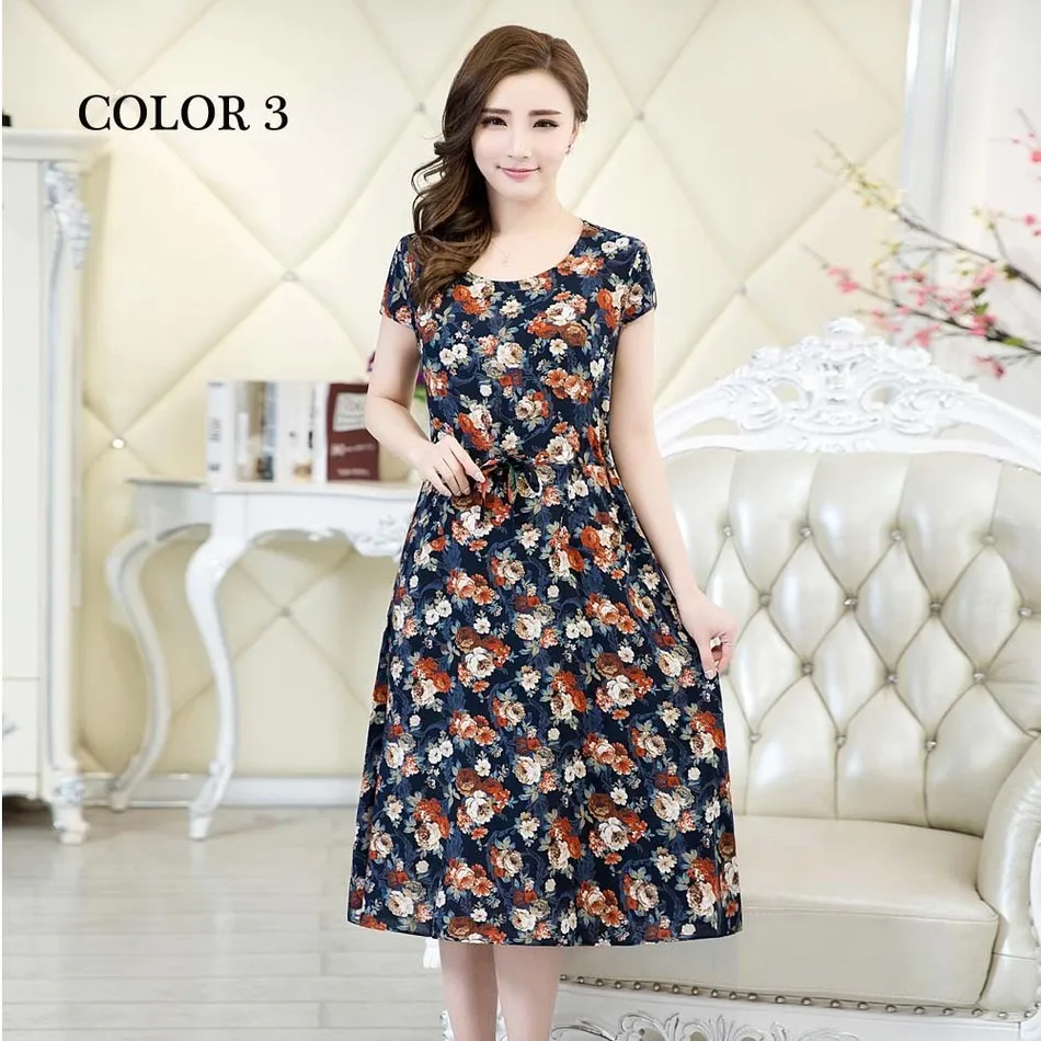 Xl 5xl женская одежда Vestidos Повседневный стиль винтажное платье с цветочным принтом