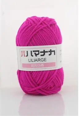 9 rose red TPRPYN 25 г/шт. цветная расчесанная мягкая детская молочная хлопковая пряжа, бархатная пряжа, ручное вязание крючком из шерсти, пряжа для DIY - Цвет: 9 rose red