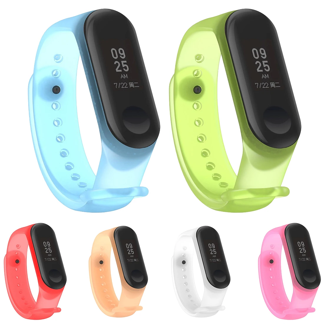 Модный Цветной силиконовый ремешок для Mi Band 3 браслет Xiaomi mi аксессуары умных
