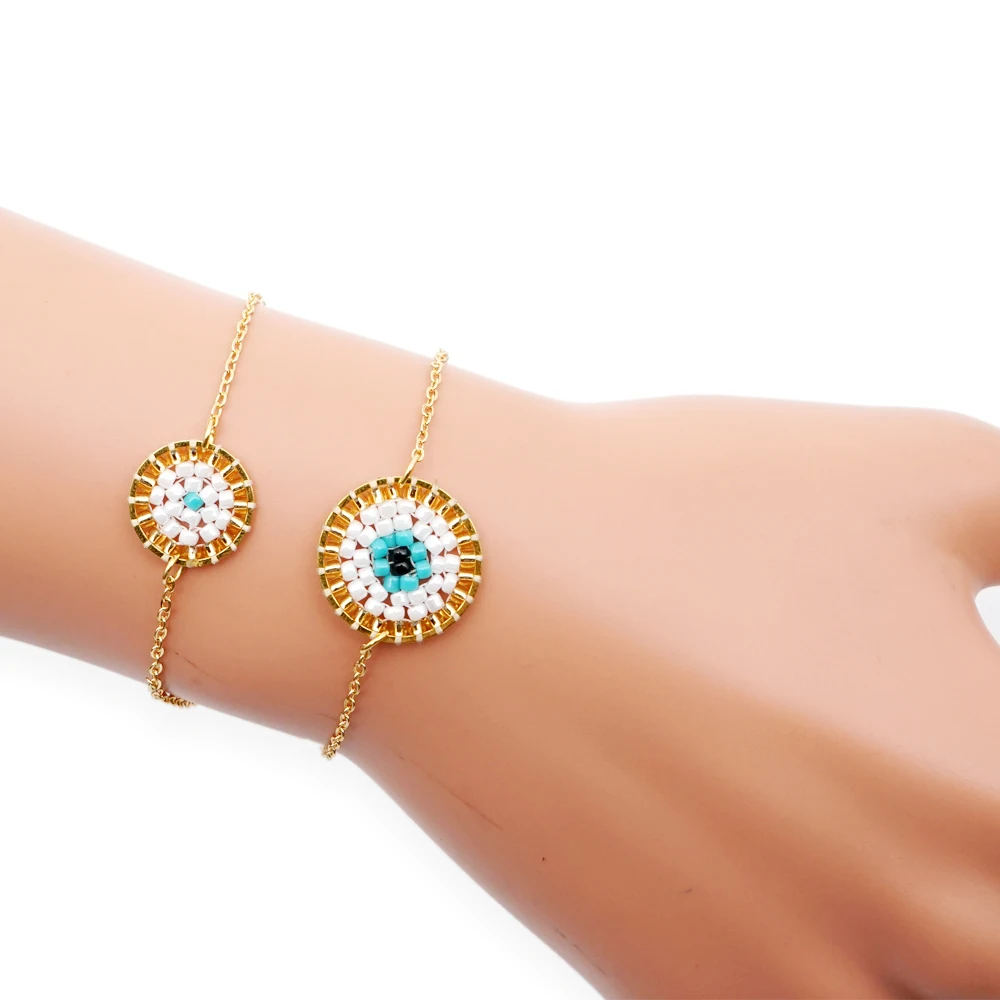 Go2boho MIYUKI браслет простые Браслеты Mujer браслет от сглаза для женщин золотая цепочка из нержавеющей стали ювелирные изделия Мода Бижутерия