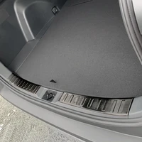 stainless steel rear cargo sill scuff plate protector trim cover car styling accessories for toyota rav4 v xa50 2019 up