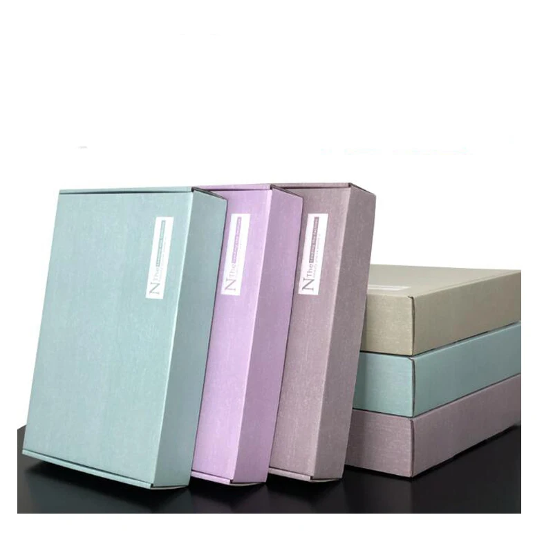 100 шт. цветная коробка с логотипом для печати на заказ упаковка одежды