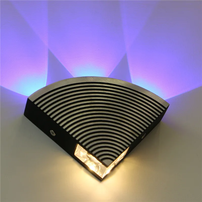 Fan shaped 4W Алюминиевая СВЕТОДИОДНАЯ настенная лампа для помещений украшения отеля
